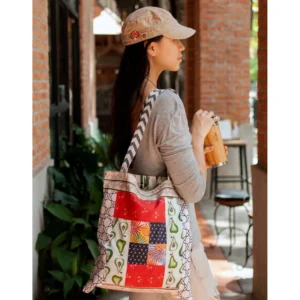 SuperBee's Reversible Patchwork Tote Bag