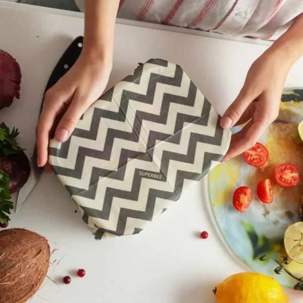 SuperBee's Beeswax Wraps “Beeginner” Set of 3 Sizes - Image 6