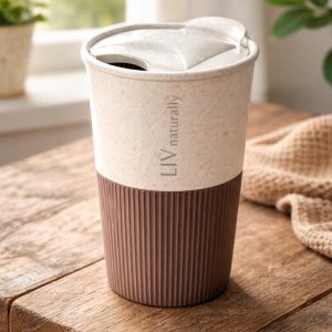 WHEAT STRAW REUSEABLE CUP (400ML)